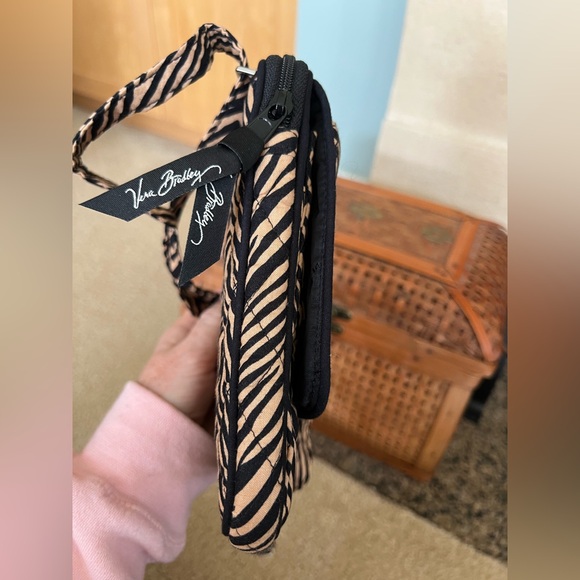 Vera Bradley Petite Quilted Zebra Print Hipster Crossbody Bag - Picture 5 of 9